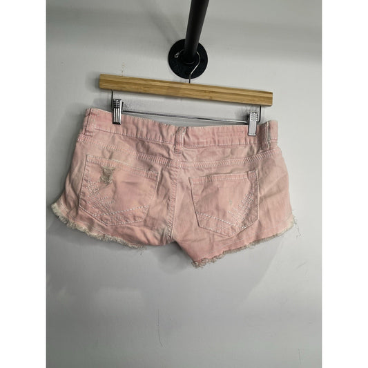 Women’s VTG Y2K Hot Kiss Cici Short Pink High Rise Denim Shorts Sz 5