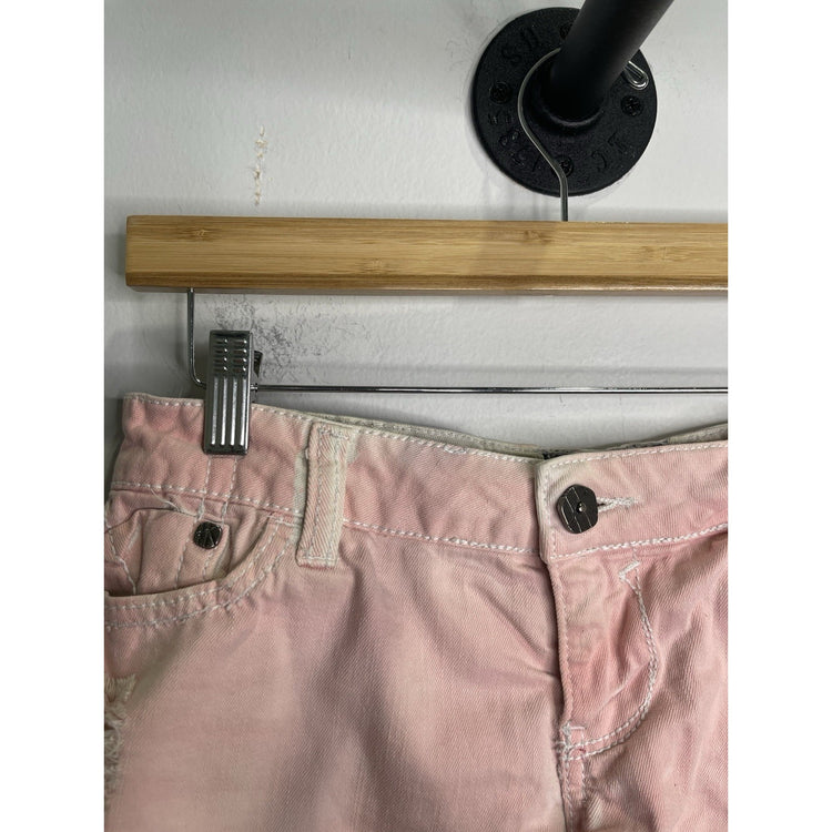 Women’s VTG Y2K Hot Kiss Cici Short Pink High Rise Denim Shorts Sz 5