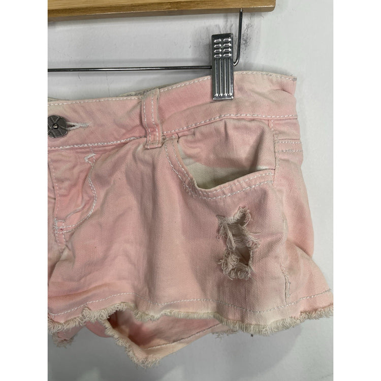 Women’s VTG Y2K Hot Kiss Cici Short Pink High Rise Denim Shorts Sz 5