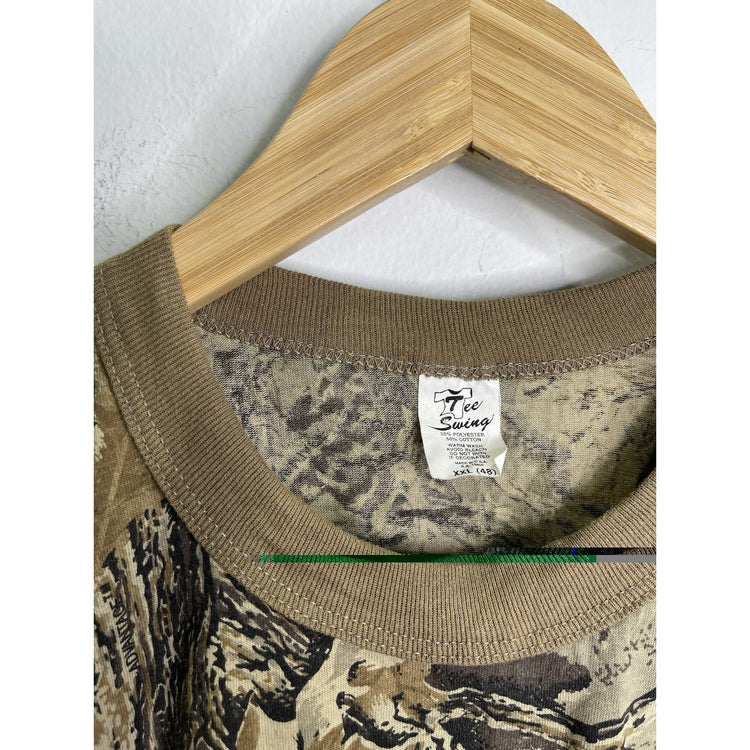 Men’s Camo Tee Swing Tag  Short Sleeve T Shirt Sz XXL