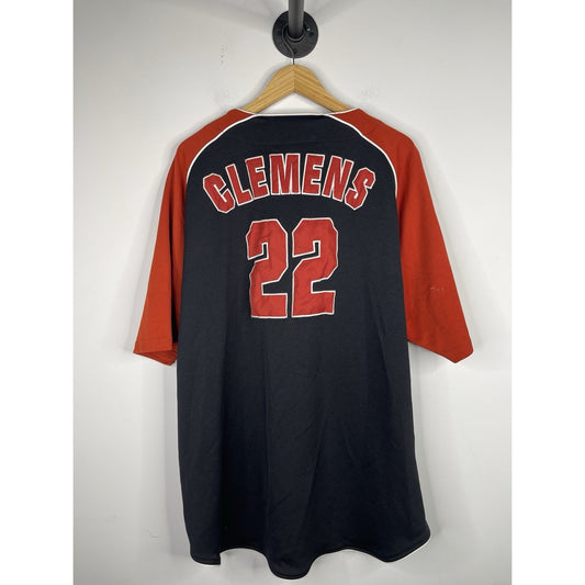 Vintage Houston Astros Roger Clemens Embroidered Baseball Jersey Size XXL