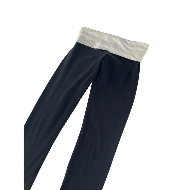 Victoria's Secret Women's Black Fold-Over Waistband Leggings Size S