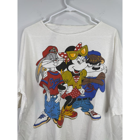 WOMEN’S VINTAGE LOONEY TOONS/ DISNEY T-SHIRT