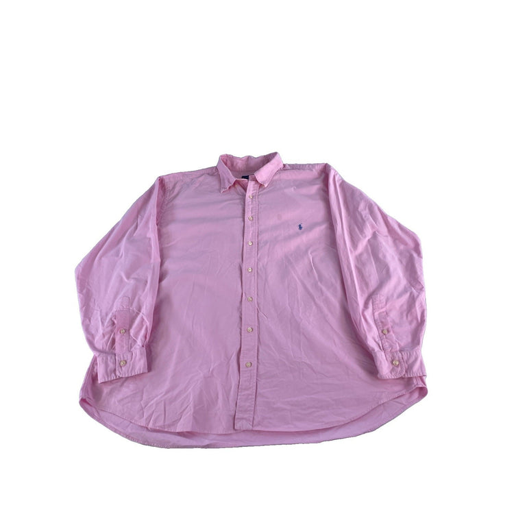 Mens Ralph Lauren Classic Pink ButtonUp Shirt Size 2XB
