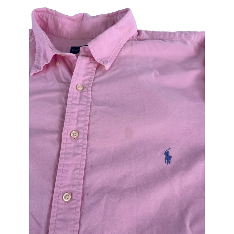 Mens Ralph Lauren Classic Pink ButtonUp Shirt Size 2XB