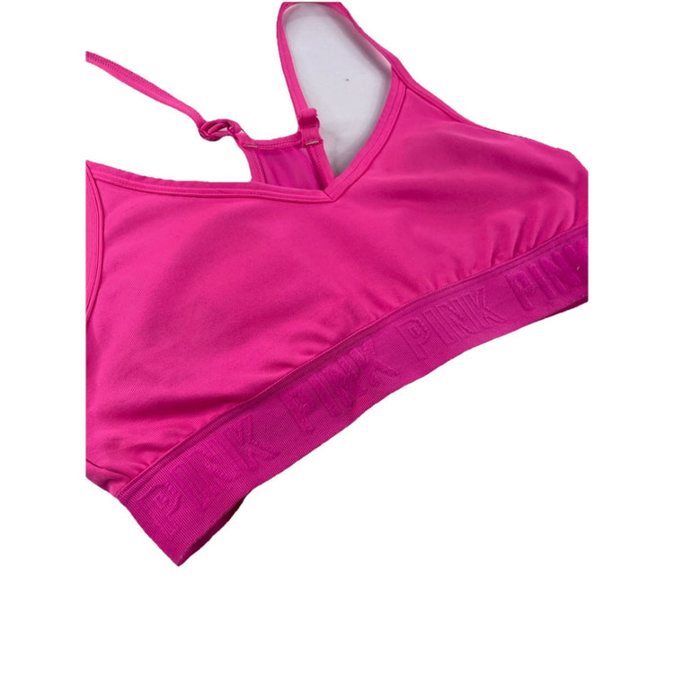 Womens Victoria Secret Hot Pink Racerback Sports Bra Size XS