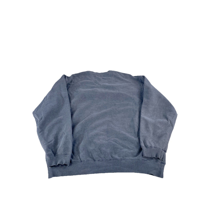 Mens Vintage Eddie Bauer Grey Graphic Crewneck Sweatshirt Size XL Tall