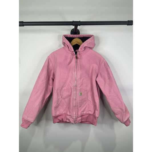 Carhartt Women’s Pink Canvas Active Jacket (WJ130 PKR) - Medium 8/10
