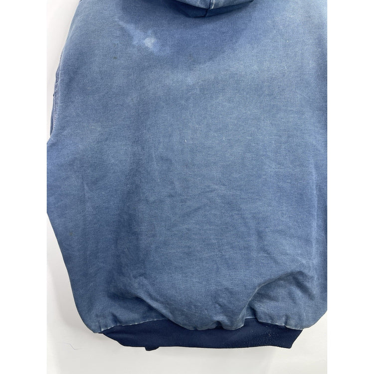 Vintage Carhartt Blue Canvas Workwear Jacket J03 NVY Mens XXL(fits XL)