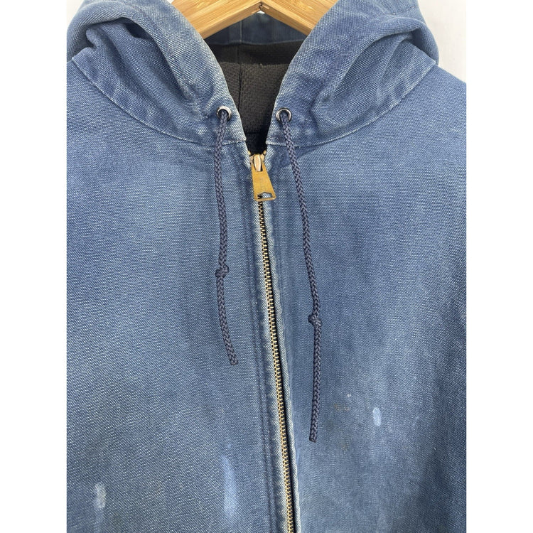 Vintage Carhartt Blue Canvas Workwear Jacket J03 NVY Mens XXL(fits XL)