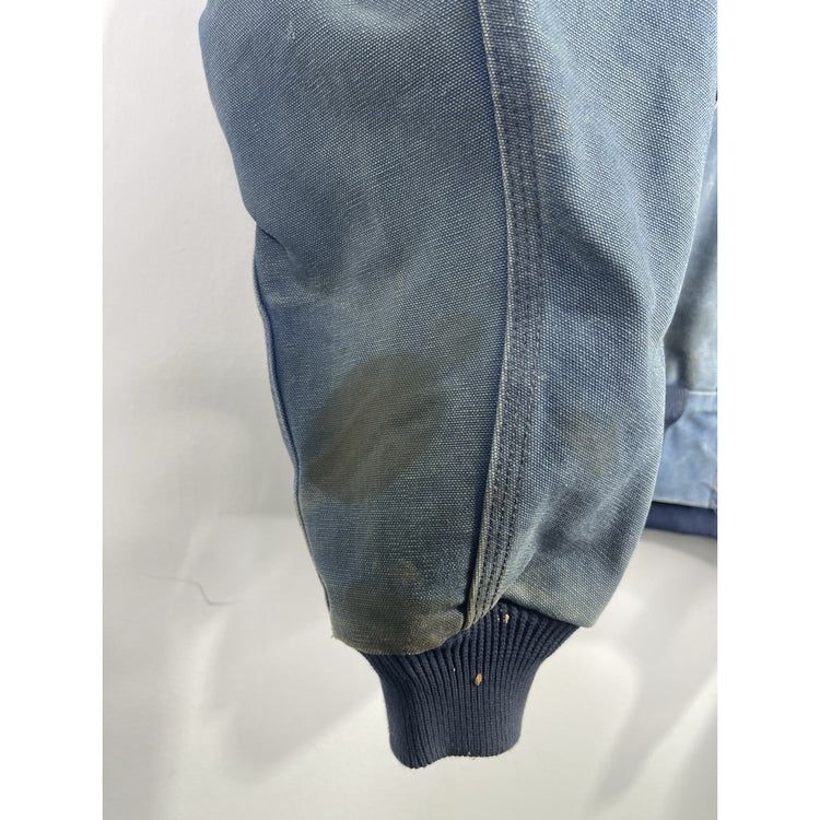 Vintage Carhartt Blue Canvas Workwear Jacket J03 NVY Mens XXL(fits XL)