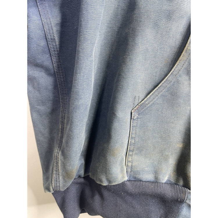 Vintage Carhartt Blue Canvas Workwear Jacket J03 NVY Mens XXL(fits XL)