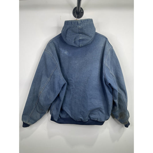 Vintage Carhartt Blue Canvas Workwear Jacket J03 NVY Mens XXL(fits XL)