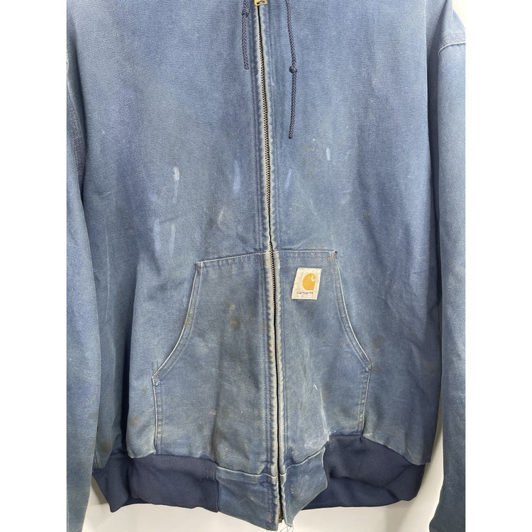 Vintage Carhartt Blue Canvas Workwear Jacket J03 NVY Mens XXL(fits XL)