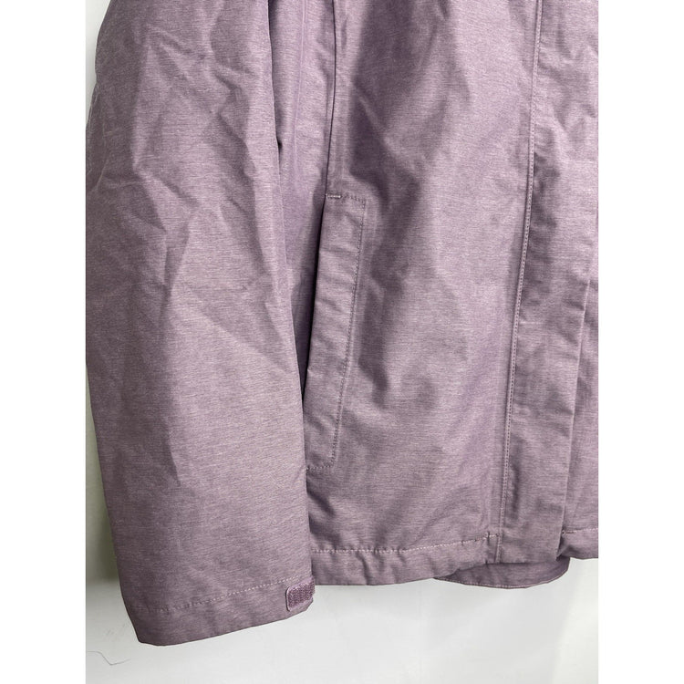 Women’s The North Face Purple Heavy Hooded Windbreaker Sz L