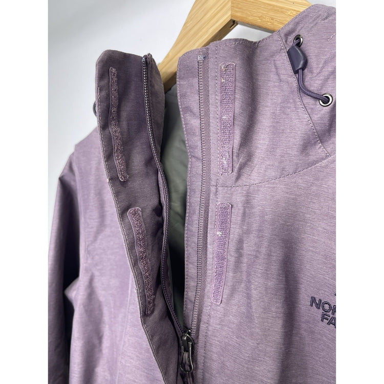Women’s The North Face Purple Heavy Hooded Windbreaker Sz L