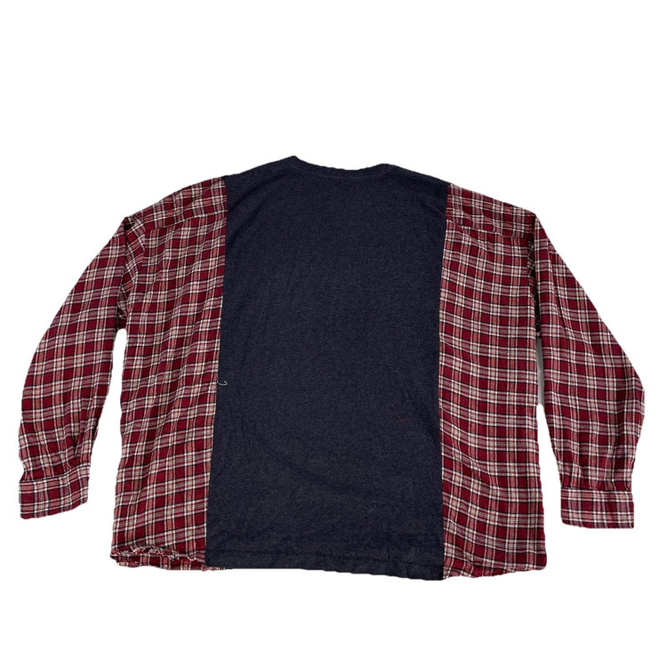 Mens Carhartt Grey & Red Long Sleeve Flannel Shirt Size XL