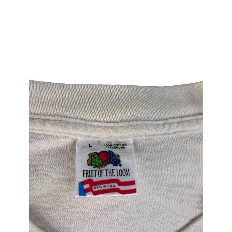 Mens Vintage 90s Princess Cruises T-Shirt Fruit of the Loom White size L