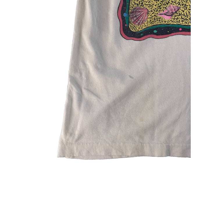 Mens Vintage 90s Princess Cruises T-Shirt Fruit of the Loom White size L