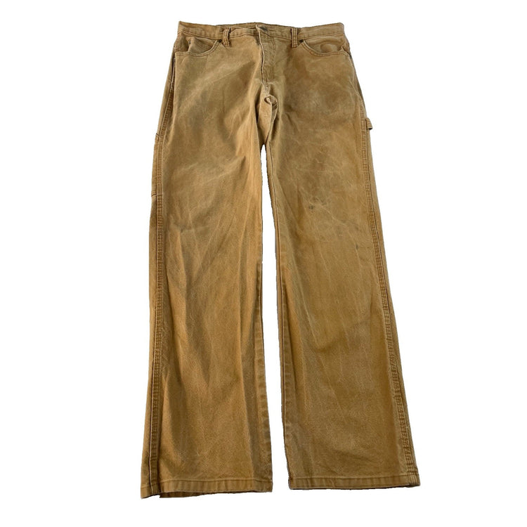 Men's Dickies Carpenter Pants Tan Duck Canvas Jeans Size 32x32
