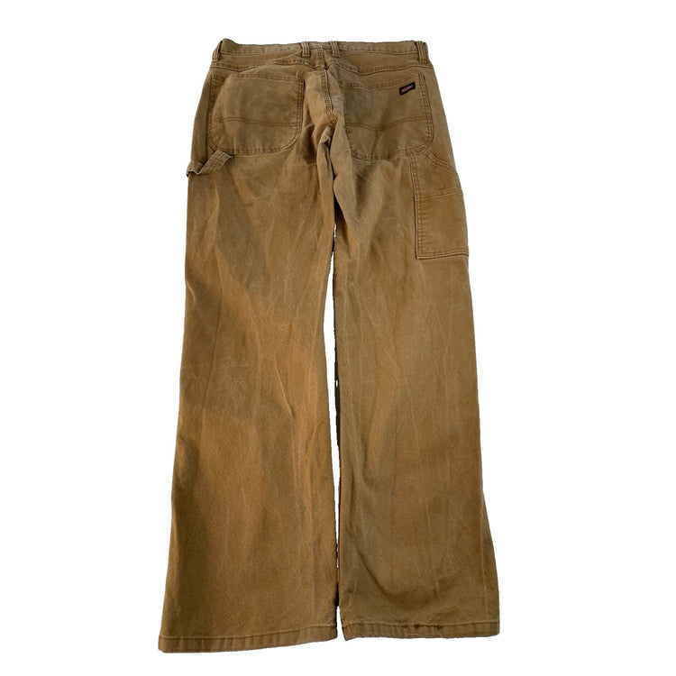 Men's Dickies Carpenter Pants Tan Duck Canvas Jeans Size 32x32