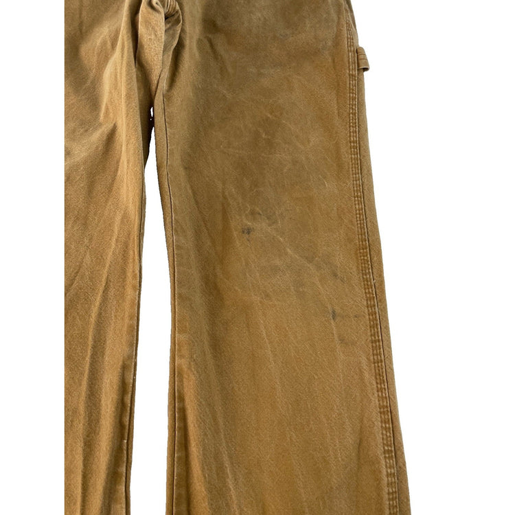 Men's Dickies Carpenter Pants Tan Duck Canvas Jeans Size 32x32