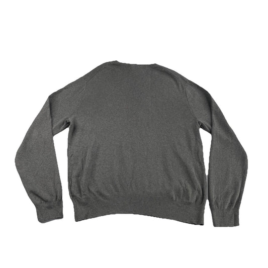 Mens Polo Ralph Lauren Size Large Grey V Neck Sweater