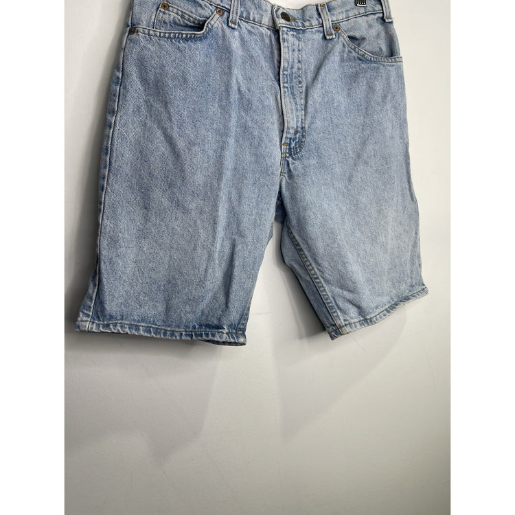 Adult Vintage Levi Strauss & Co. 550 Orange Tab Light Wash Denim Shorts 33x10