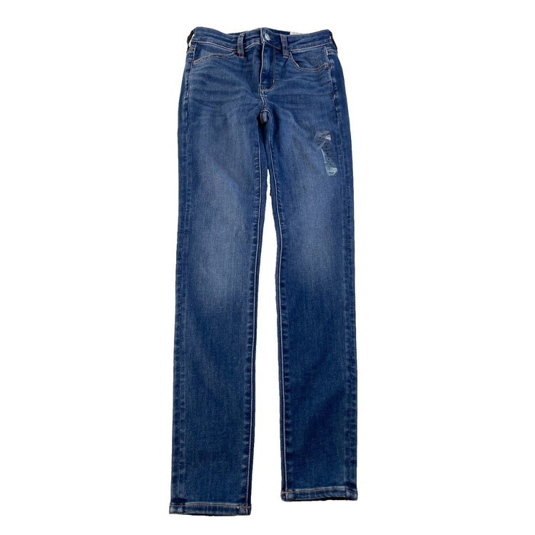 Womens American Eagle Next Level Stretch High-Rise Jegging Blue Jeans Size 4 27w