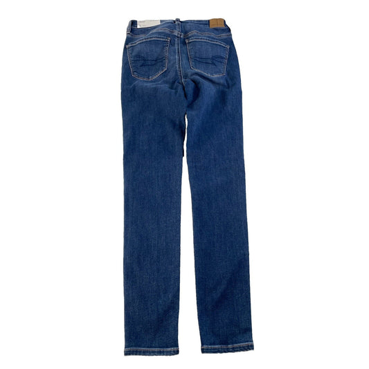Womens American Eagle Next Level Stretch High-Rise Jegging Blue Jeans Size 4 27w