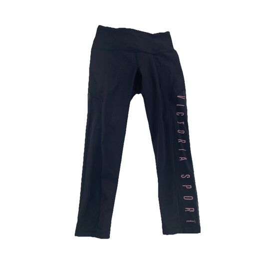 Womens Victoria Secret Sport Black Capri Leggings Size XS