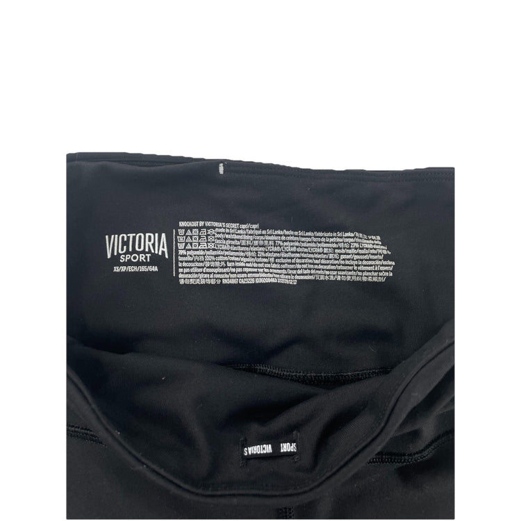 Womens Victoria Secret Sport Black Capri Leggings Size XS