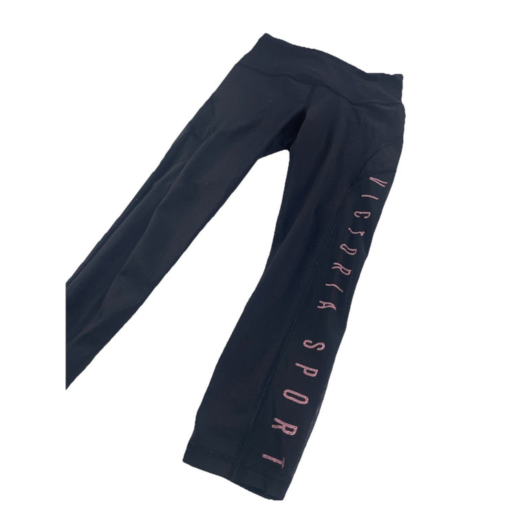Womens Victoria Secret Sport Black Capri Leggings Size XS