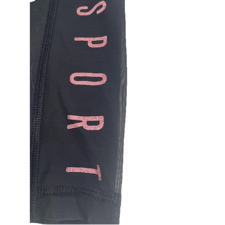Womens Victoria Secret Sport Black Capri Leggings Size XS