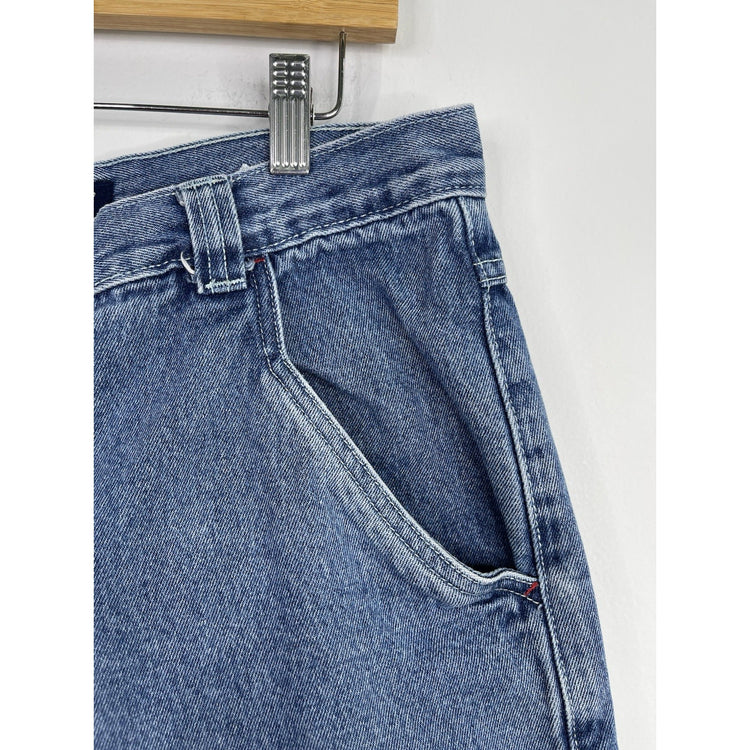 Men’s Y2K Faded Glory 6 Pocket Blue Denim Jorts 34x9.5