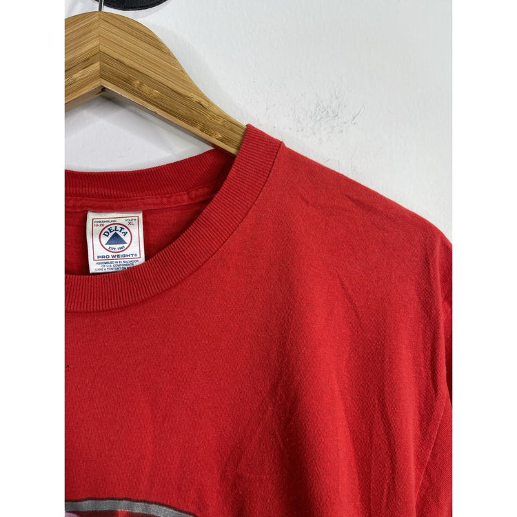Men’s Vintage Red Spider Man Shirt The Movie Marvel Comics T-shirt Sz XL