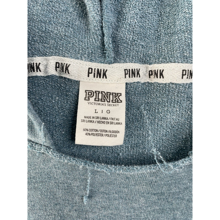 Women’s PINK Victorias Secret Blue Sweater Shirt Size Large