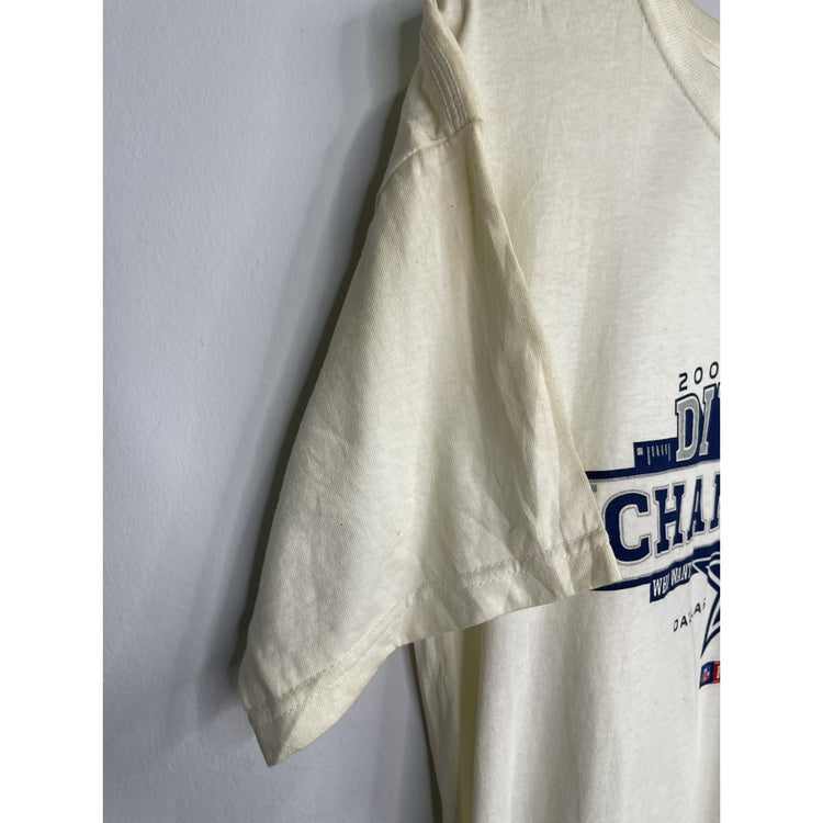 2007 Dallas Cowboys Men's Size Large NFC East Champions Worn White T Shirt