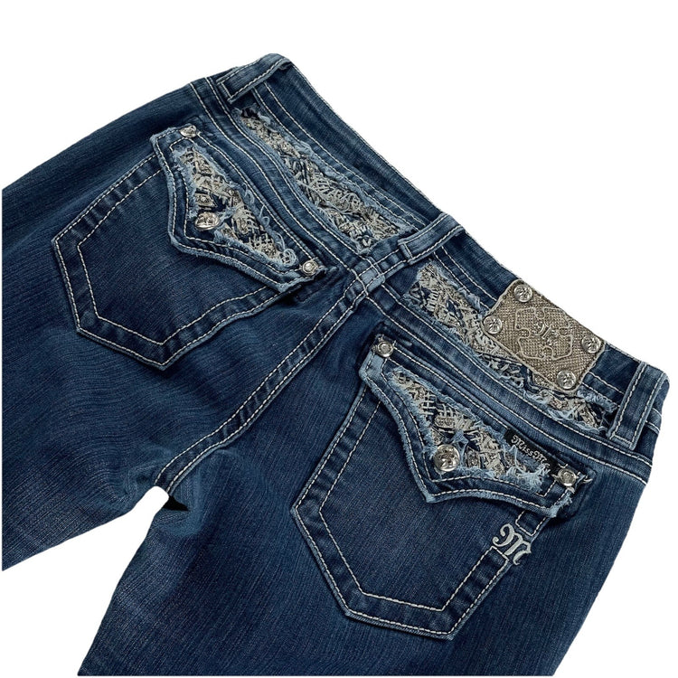 Womens Vintage Miss Me Signature Bootcut Jeans Size 31