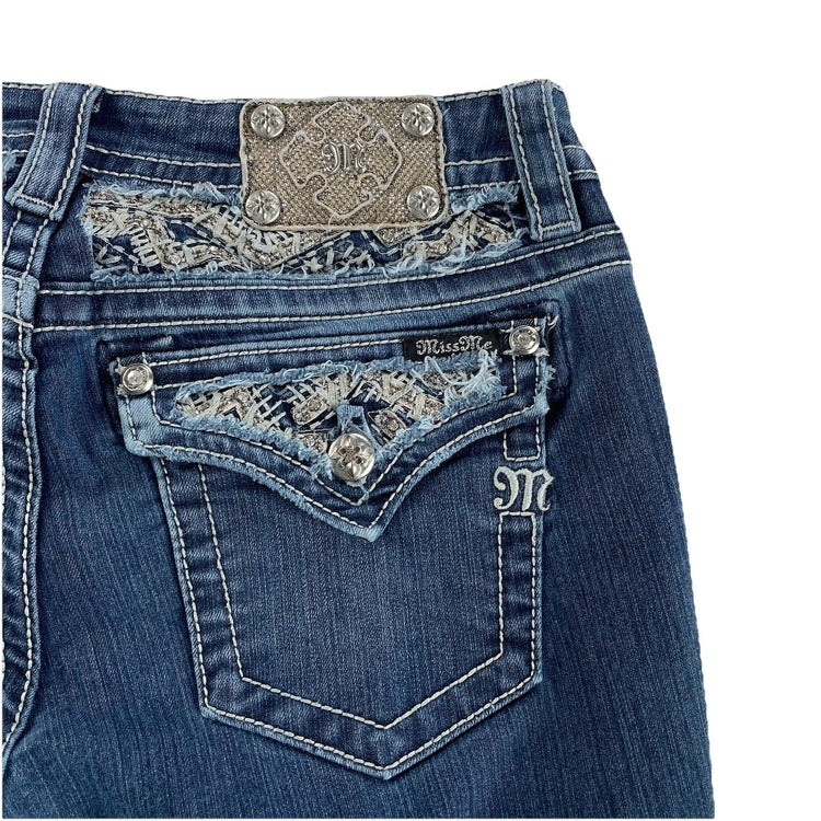 Womens Vintage Miss Me Signature Bootcut Jeans Size 31