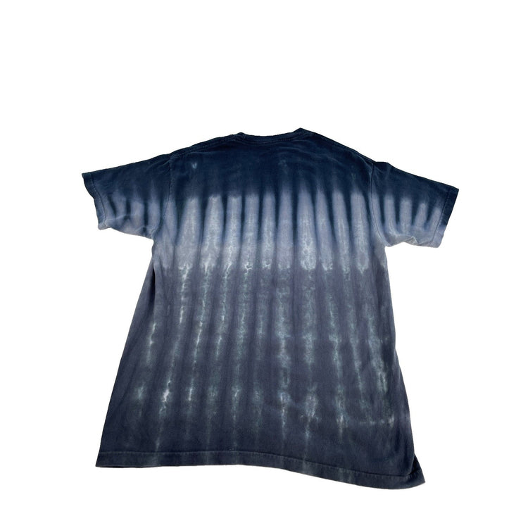 Mens Liquid Blue Slayer Eagle Graphic Tie Dye Band T-Shirt Size M