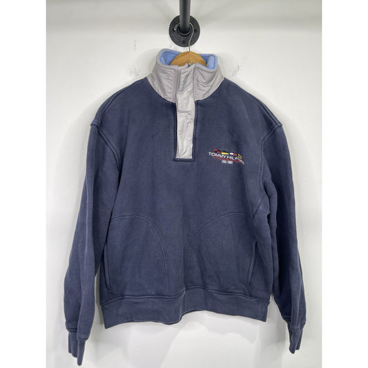Vintage 90's Tommy Hilfiger Authentic Sailing Gear USA/085 Half Zip Jacket Sz L