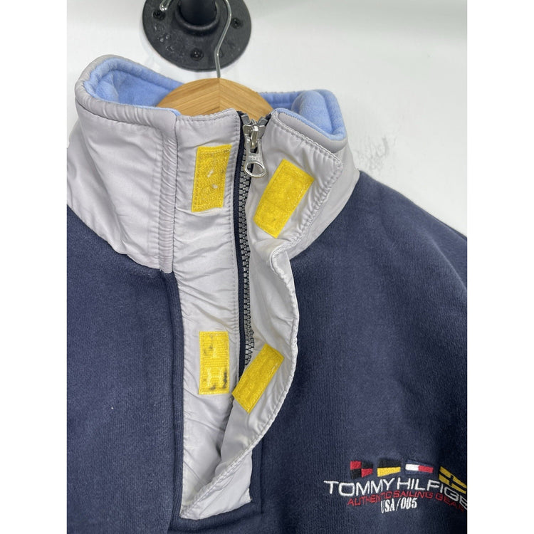 Vintage 90's Tommy Hilfiger Authentic Sailing Gear USA/085 Half Zip Jacket Sz L