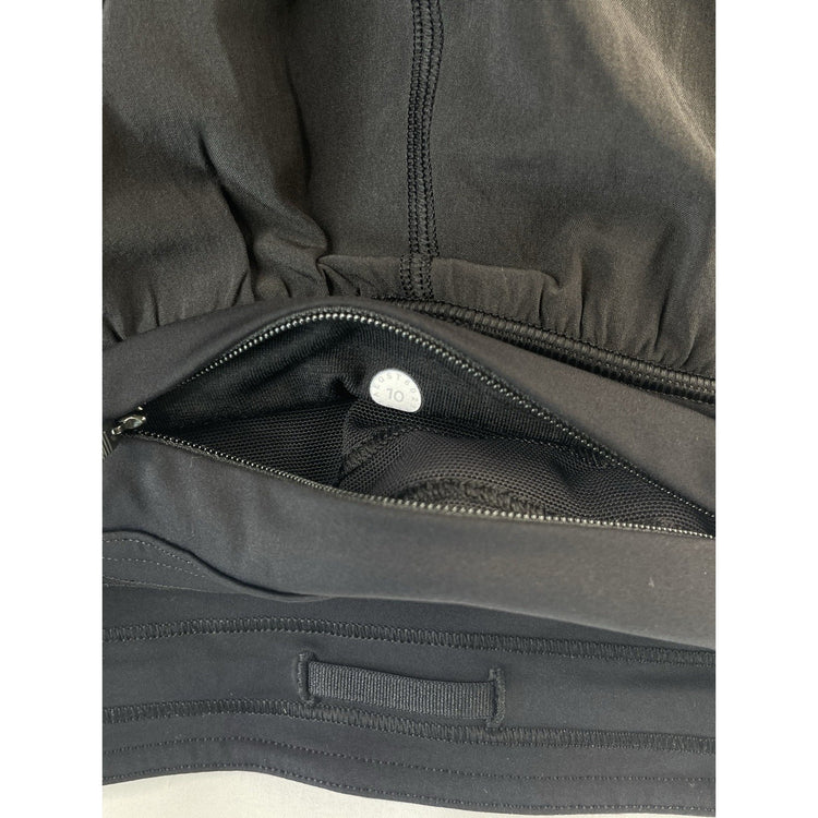 Women's Lululemon High-Rise Athletic Running Shorts Black Size 10