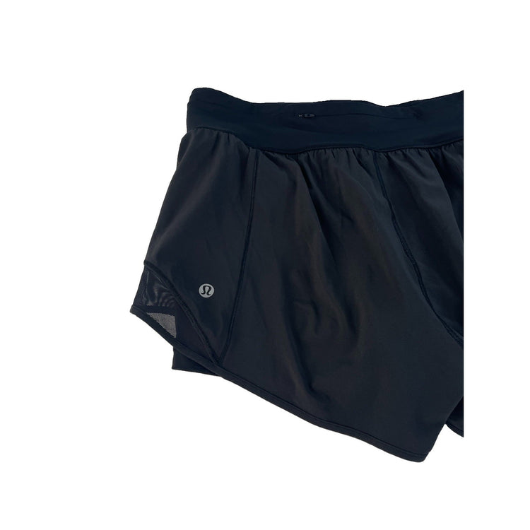 Women's Lululemon High-Rise Athletic Running Shorts Black Size 10