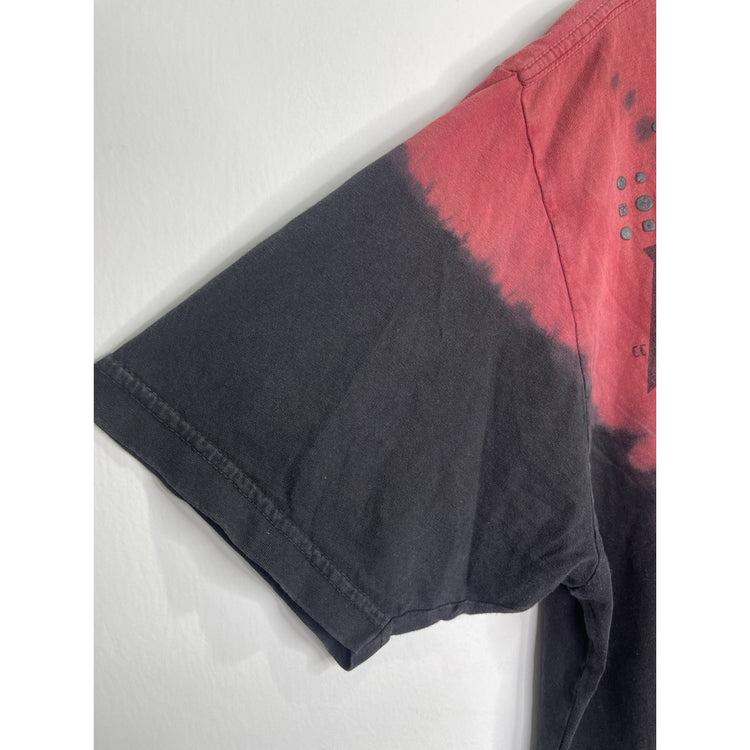 Men’s Y2K Affliction T Shirt Skull Wings Design Dark Red Black Sz 2XL