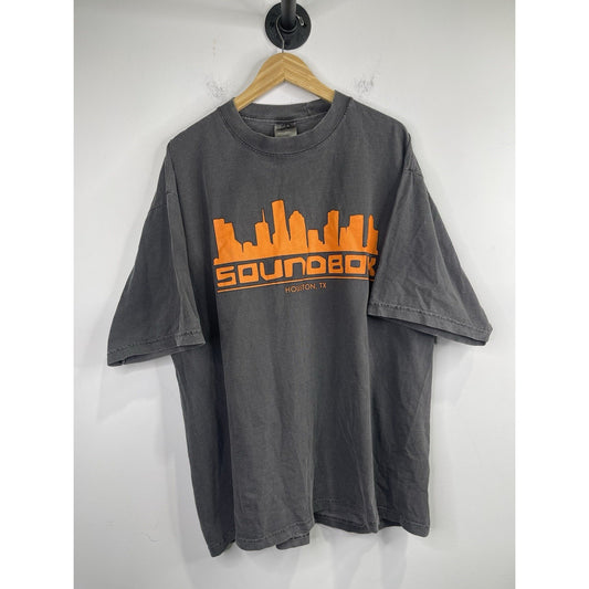 Men’s Vintage Shaka Wear Heavyweight Black ‘Soundbox Houston TX’ T Shirt Sz 2XL
