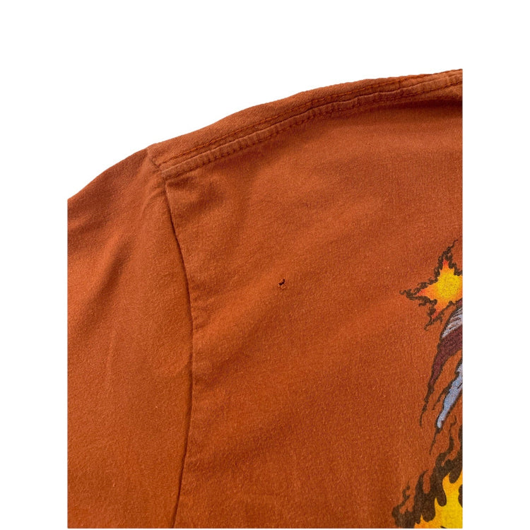 Men's Harley Davidson Las Vegas Cafe Basic Orange T-Shirt Size L