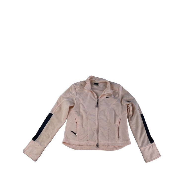 Womens Vintage Y2K Nike Fit Tech Dry Pink Full Zip  Track Jacket Size XS