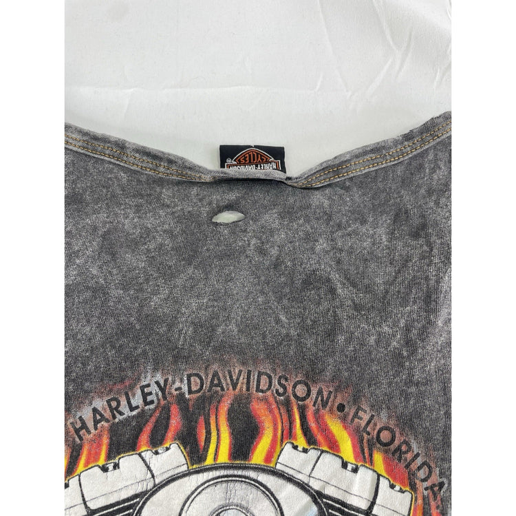 Mens Harley Davidson Gray Tye Dye America Legend Tank Top Size L